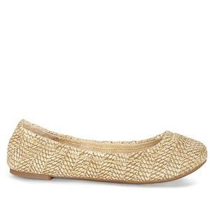 Lucky Brand natural straw Emmie ballet flat 8.5